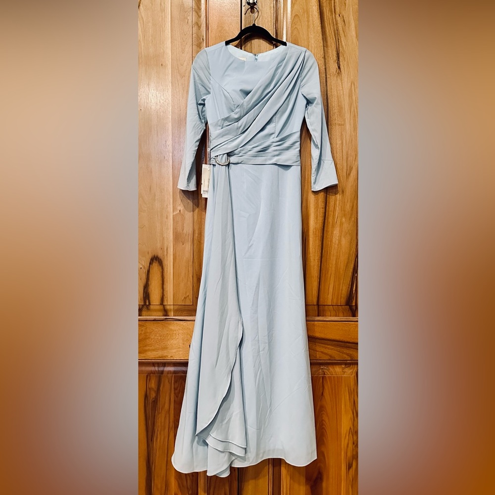 NWT - TS Couture - Ice-Blue Full-Length Formal Gown, 2